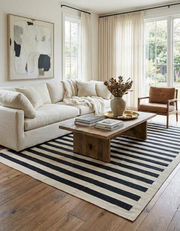 8' 4 x 11' Hand Woven Kilim Modern Wool Rug