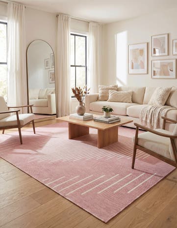 13' x 13' Easy-Clean Modern Indoor / Outdoor Square Rug