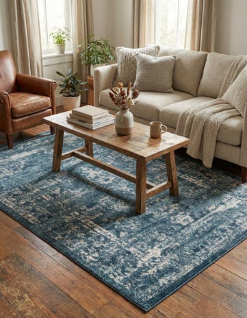 Navy Blue Charleston Rug