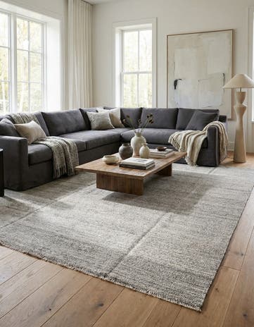 8' 4 x 9' 6 Hand Woven Kilim Modern Wool Rug