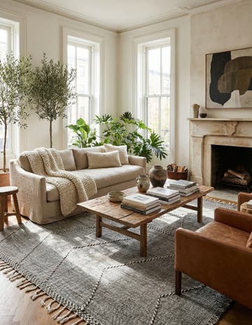9' 10 x 13' Hand Knotted Moroccan Wool Rug