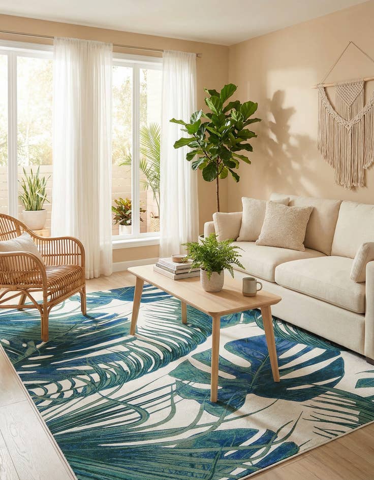 Detail image of  5' 3 x 7' 10 Blossom Rug