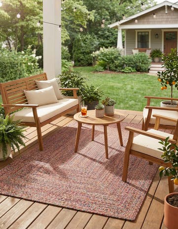 Easy-Clean Eco Verse Washable Indoor / Outdoor Rug
