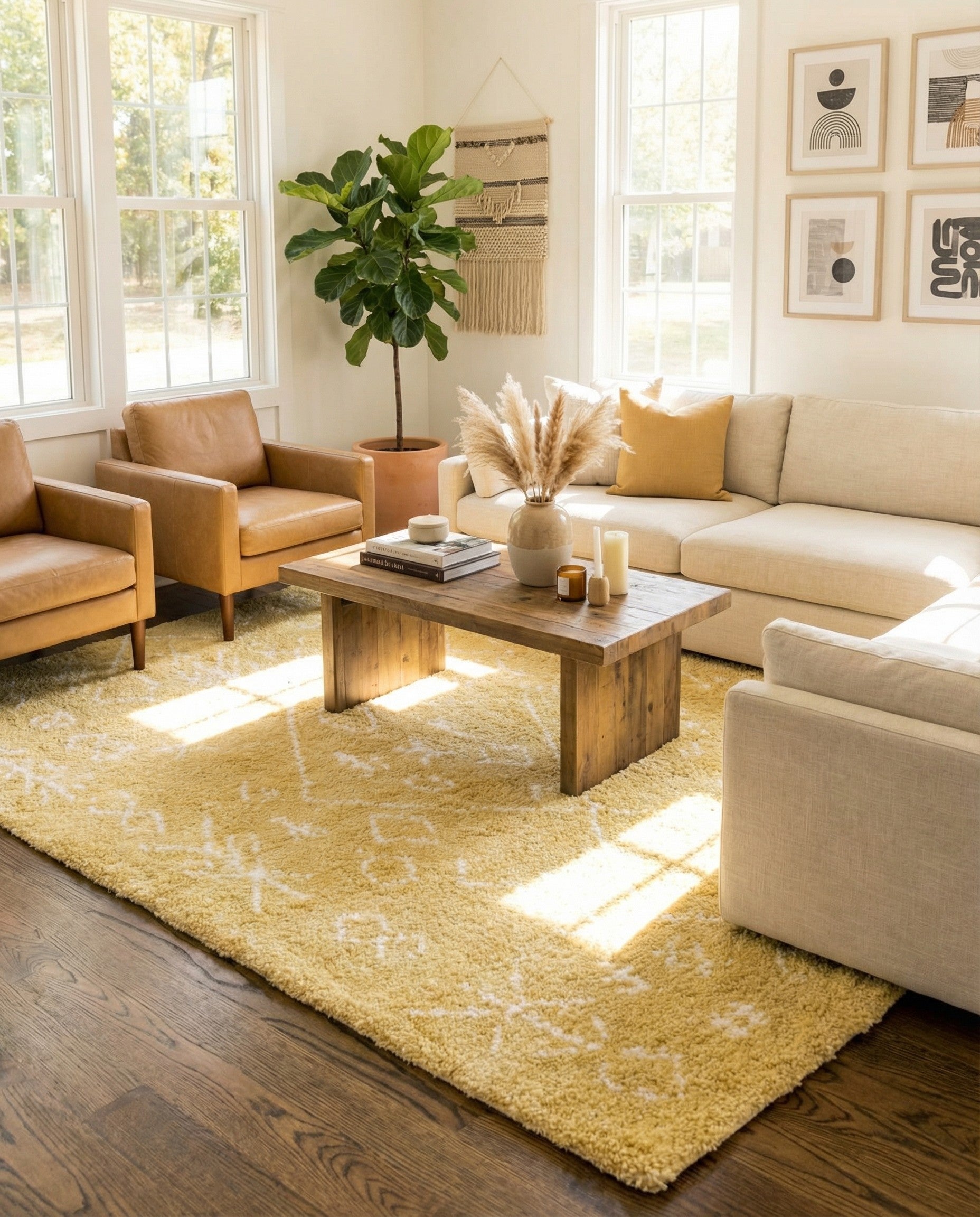  9' x 12' 2 Moroccan Shag Rug