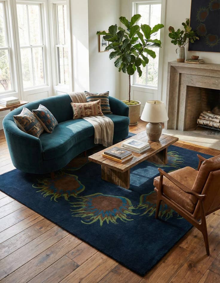 Detail image of 7' 7 x 7' 7 Luna Square Rug