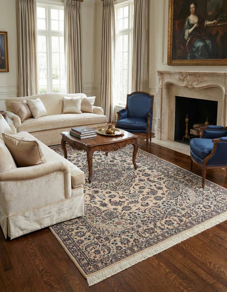 Detail image of 4' 7 x 6' 9 Nain Rug