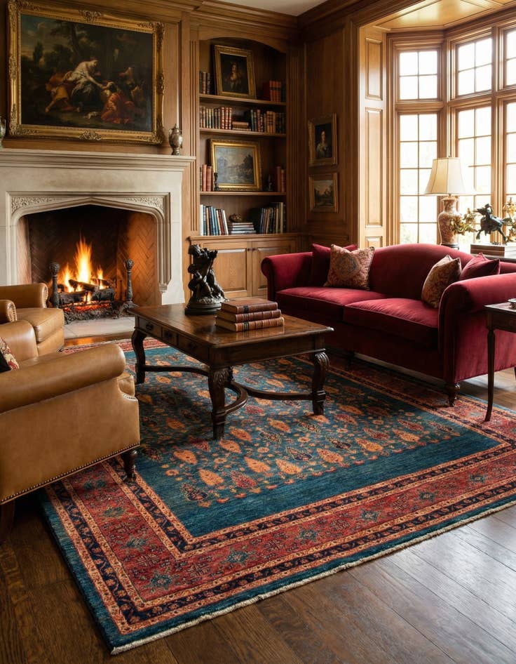 Detail image of 5' 9 x 8' Kashkuli Rug