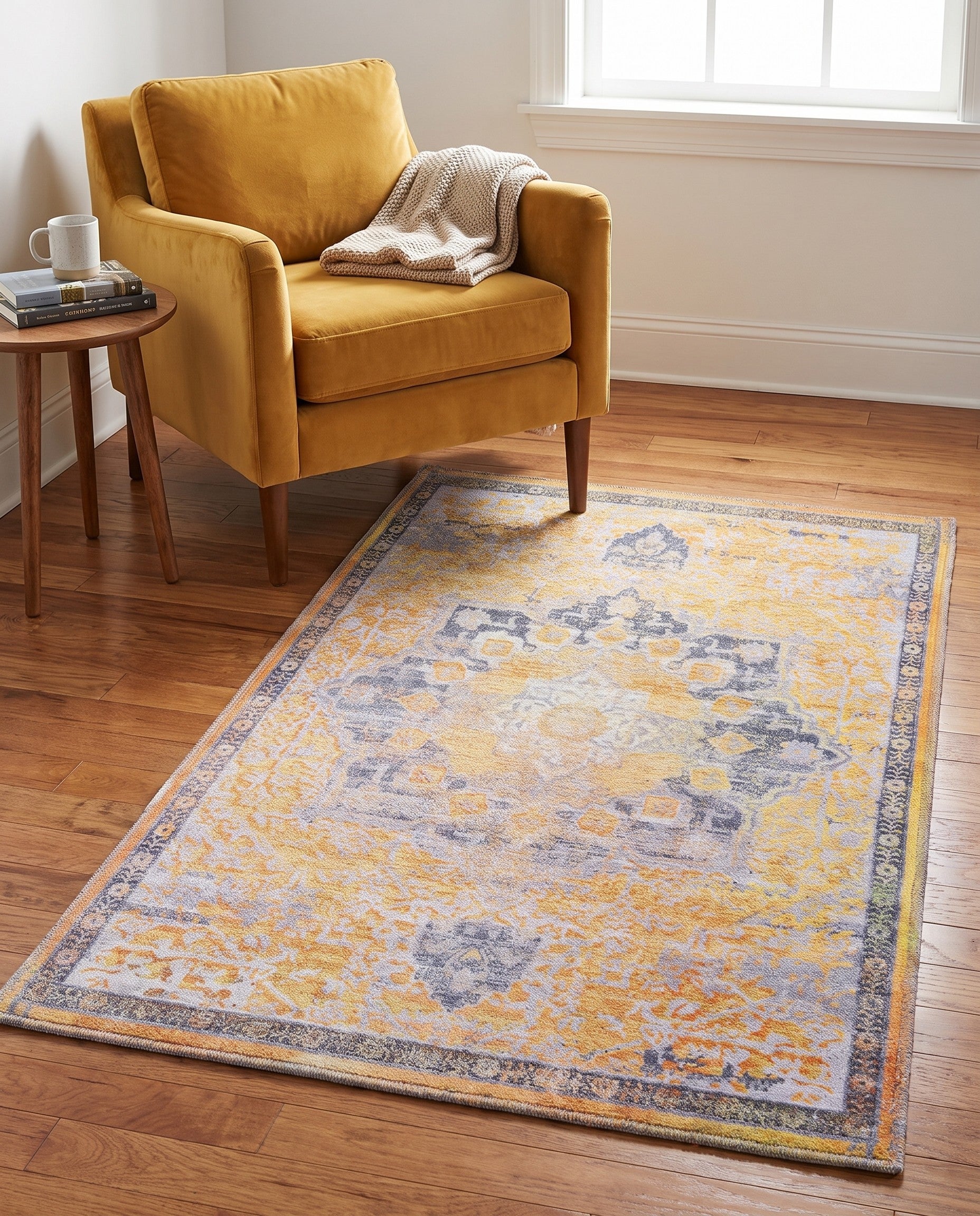 3' 3 x 5' 3 Washable Francesca Rug