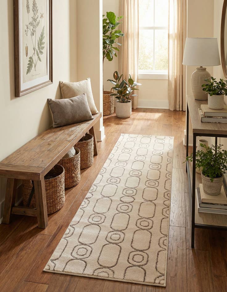 Detail image of  2' x 8' Vogue Geo Runner Rug