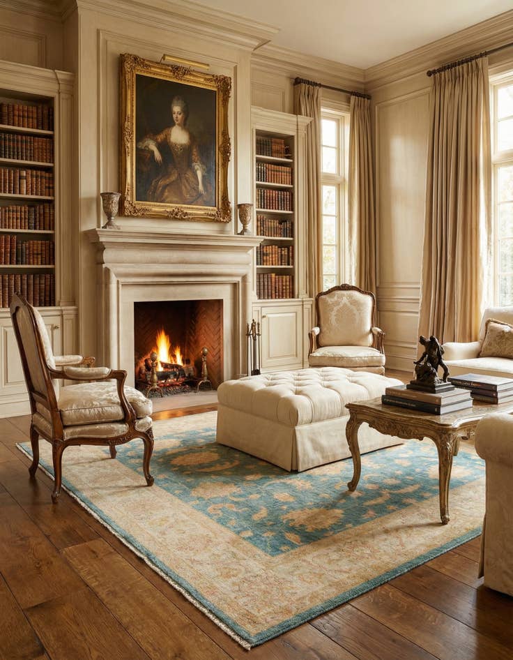 Detail image of 5' 7 x 7' 9 Ziegler Wool Rug