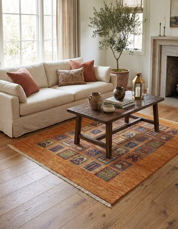 5' x 6' 4 Hand Knotted Ariana Ziegler Rug