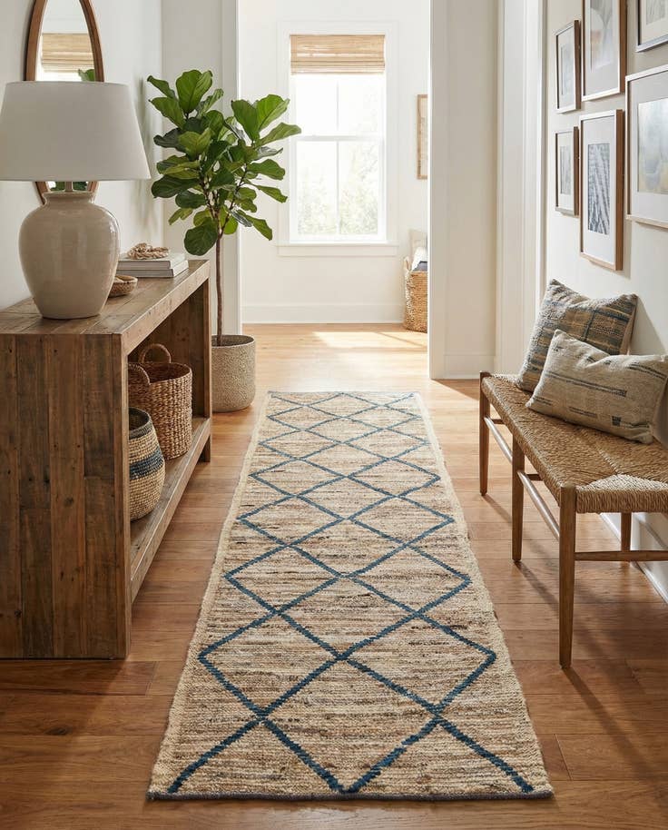 Detail image of 3' x 10' 9 Hand Knotted Moroccan Wool Runner Rug