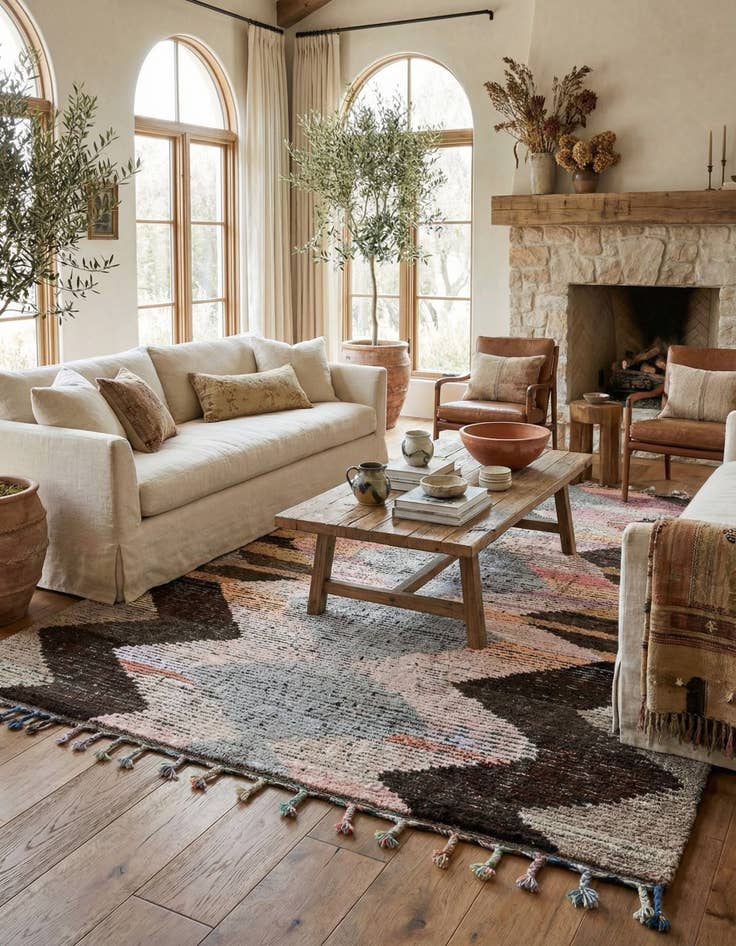 Detail image of 8' 5 x 10' 3  Hand Knotted Moroccan Wool Rug