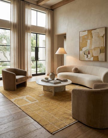 8' 4 x 9' 5 Hand Knotted Darya Wool Rug