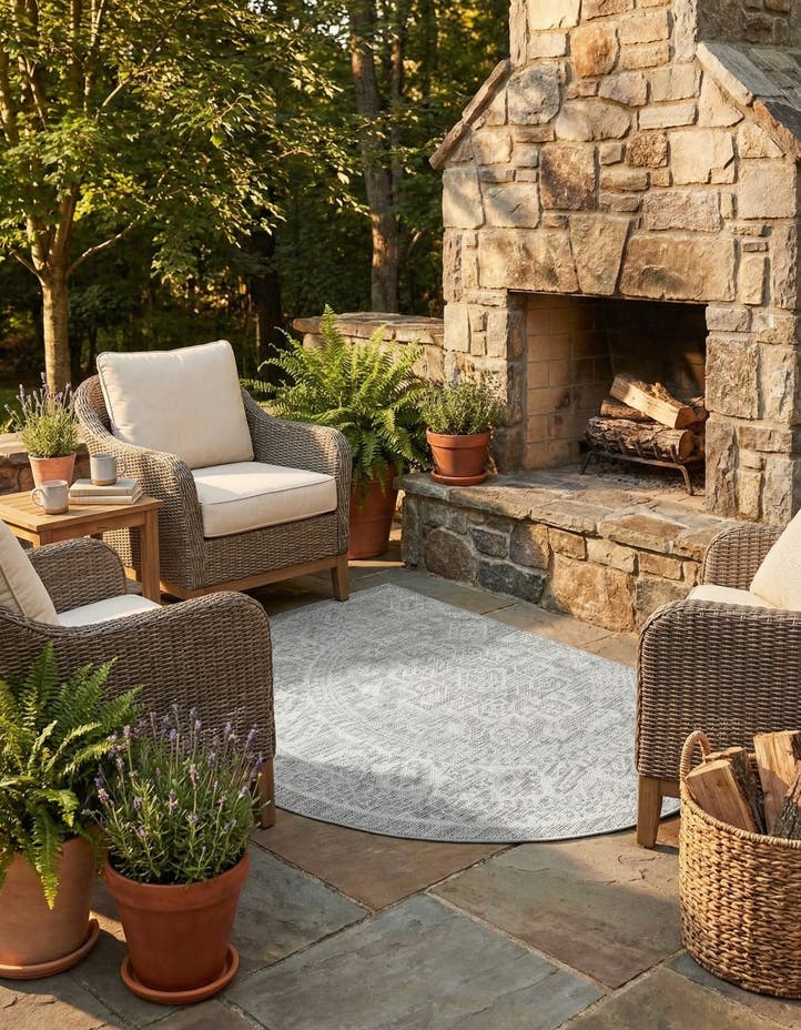 3' x 6' Easy-Clean Aztec Indoor / Outdoor ...