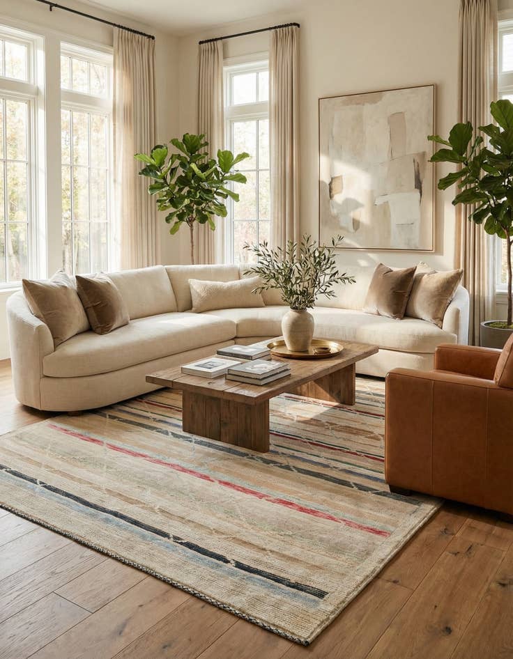 Detail image of 10' 2 x 14' 1  Hand Knotted Moroccan Rug