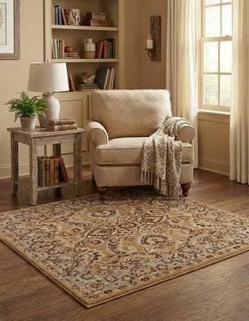 Dark Yellow Aditi Square Rug