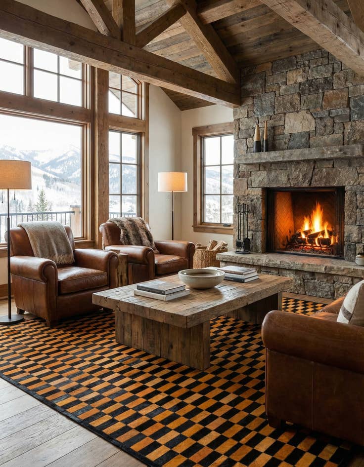 Detail image of 8' 2 x 10' Cowhide - Patchwork Rug