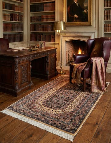 3' 2 x 5' 4 Hand Knotted Lahour Oriental Rug