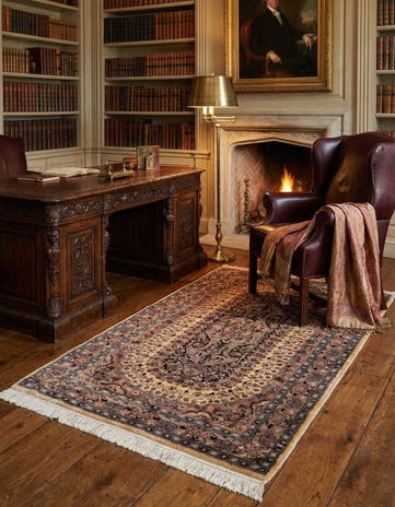 3' 2 x 5' 4 Hand Knotted Lahour Oriental Rug