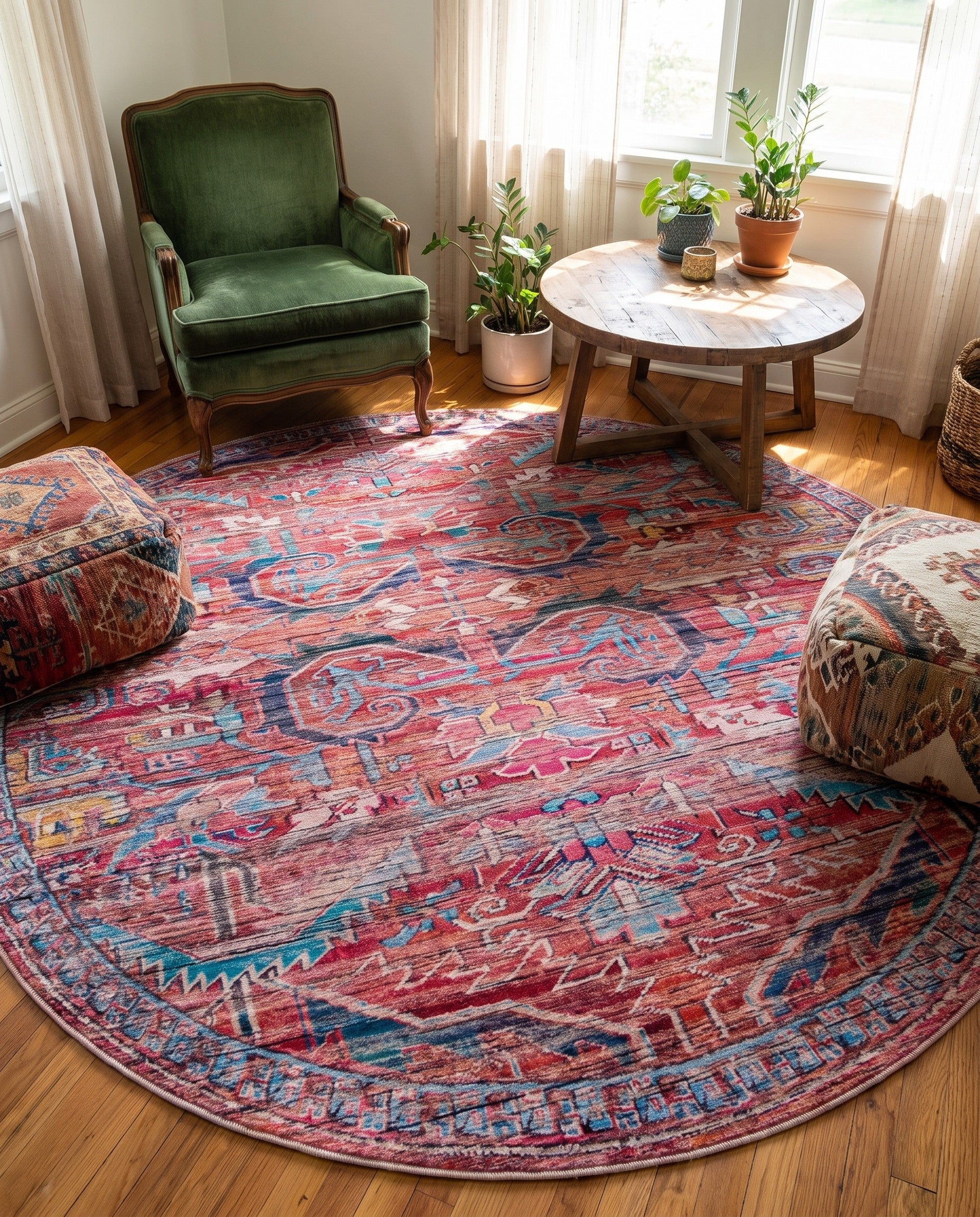 7' 3 x 7' 3 Maahru Round Rug
