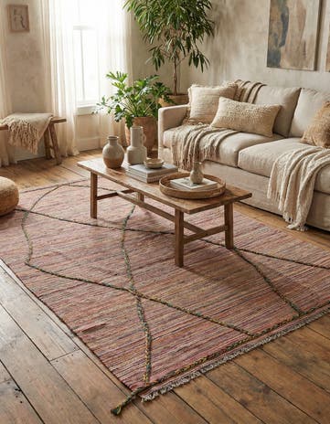 5' 3 x 7' 10 Hand Knotted Moroccan Wool Rug