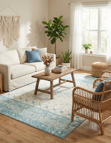 6' x 9' Moroccan Trellis Rug