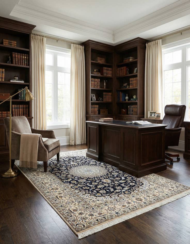 Detail image of 4' 2 x 7' 5 Nain Rug