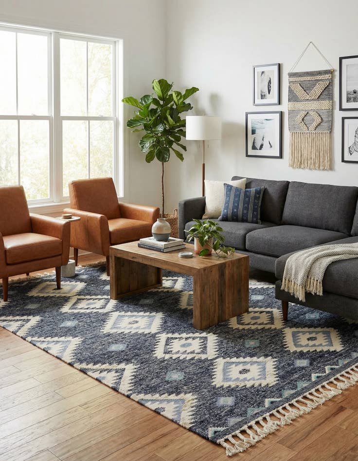 Detail image of 9' x 12' 2  Hand Woven Arizona Wool Rug