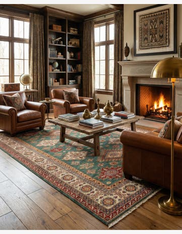 6' 8 x 9' 7 Kazak Wool Rug
