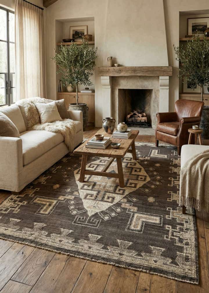 8' 1 x 10' 2 Hand Knotted Darya Wool Rug