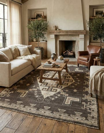 8' 1 x 10' 2 Hand Knotted Darya Wool Rug