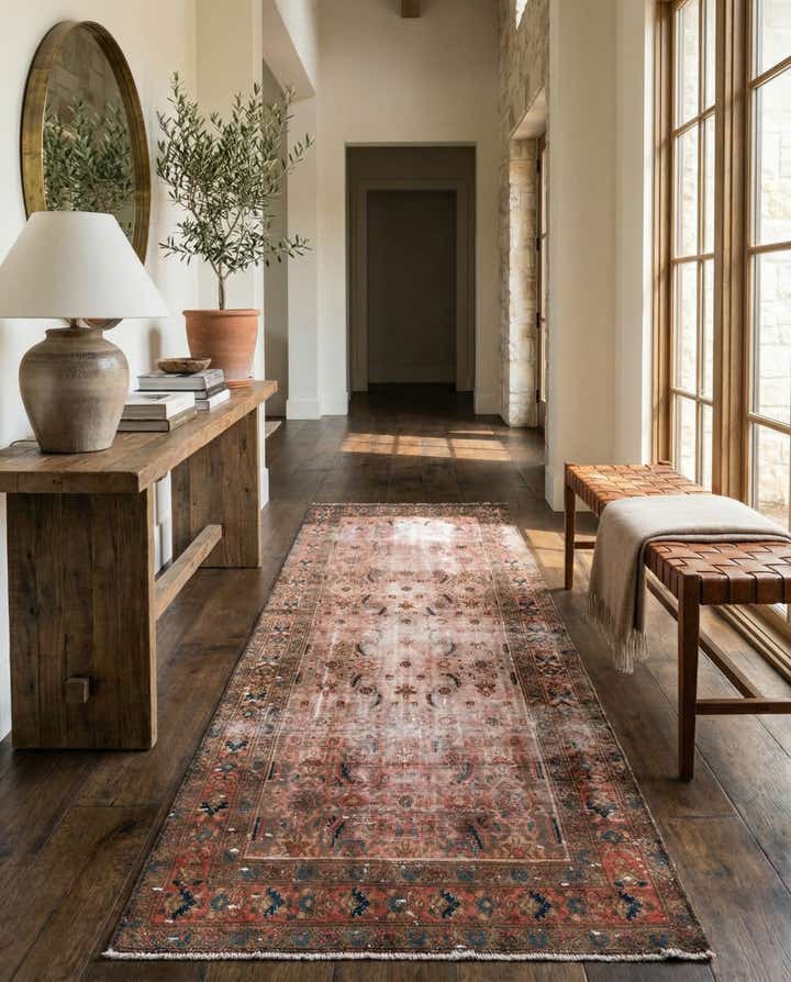 3' 6 x 10' 3 Hand Knotted Ultra Vintage Persian Wool Runner Rug