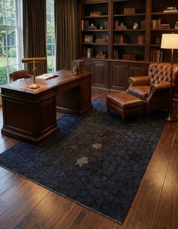 6' 1 x 9' 3 Hand Knotted Darya Wool Rug
