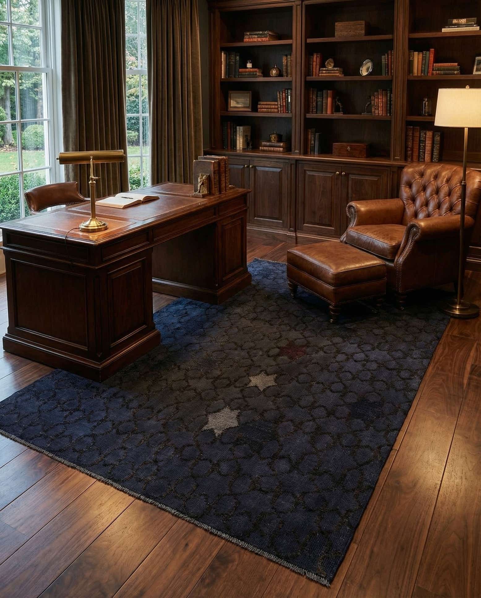 6' 1 x 9' 3 Hand Knotted Darya Wool Rug