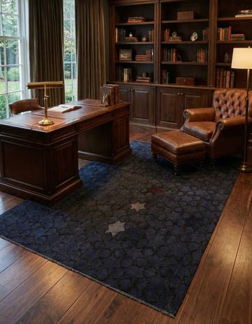 6' 1 x 9' 3 Hand Knotted Darya Wool Rug