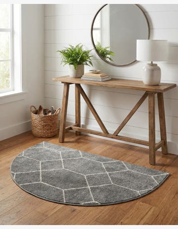 3' x 6' Lattice Frieze Hearth Rug