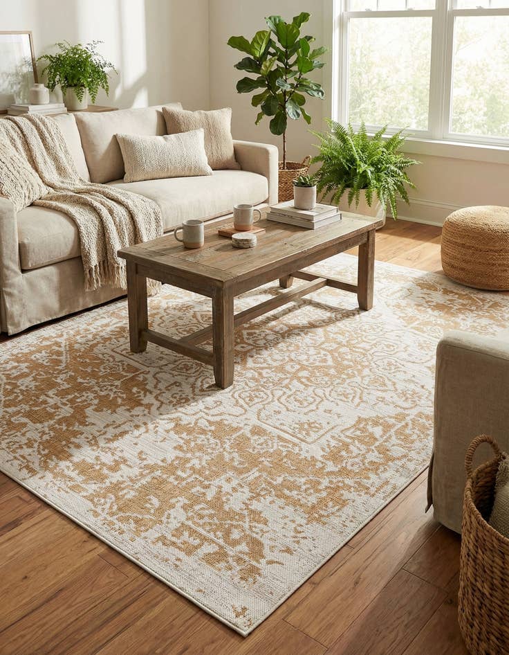 Detail image of 6' x 9' Easy-Clean Jill Zarin Dubai Indoor / Outdoor Rug
