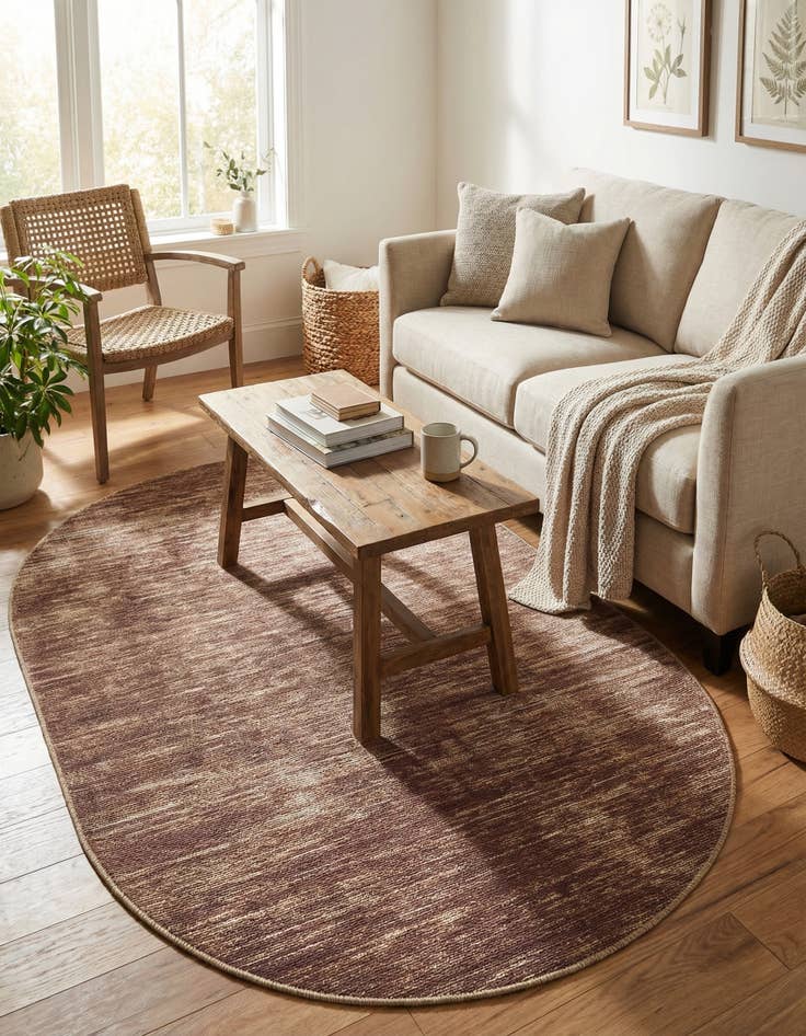 Detail image of 3' 6 x 5' 6 Asha Oval Rug