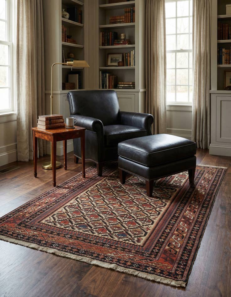 Detail image of 3' 10 x 4' 7 Marasali Wool Rug