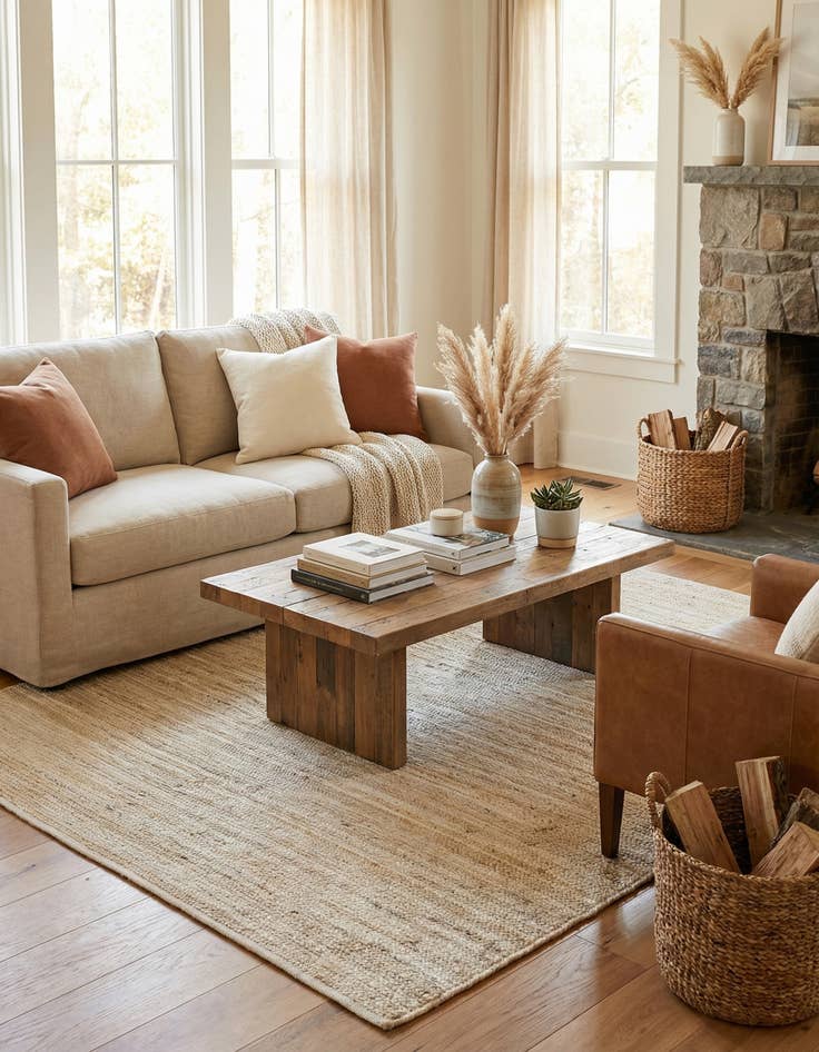 Detail image of  8' x 8'  Hand Braided Jute Square Rug