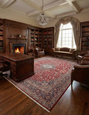 10' 8 x 14' 1 Kashan Rug