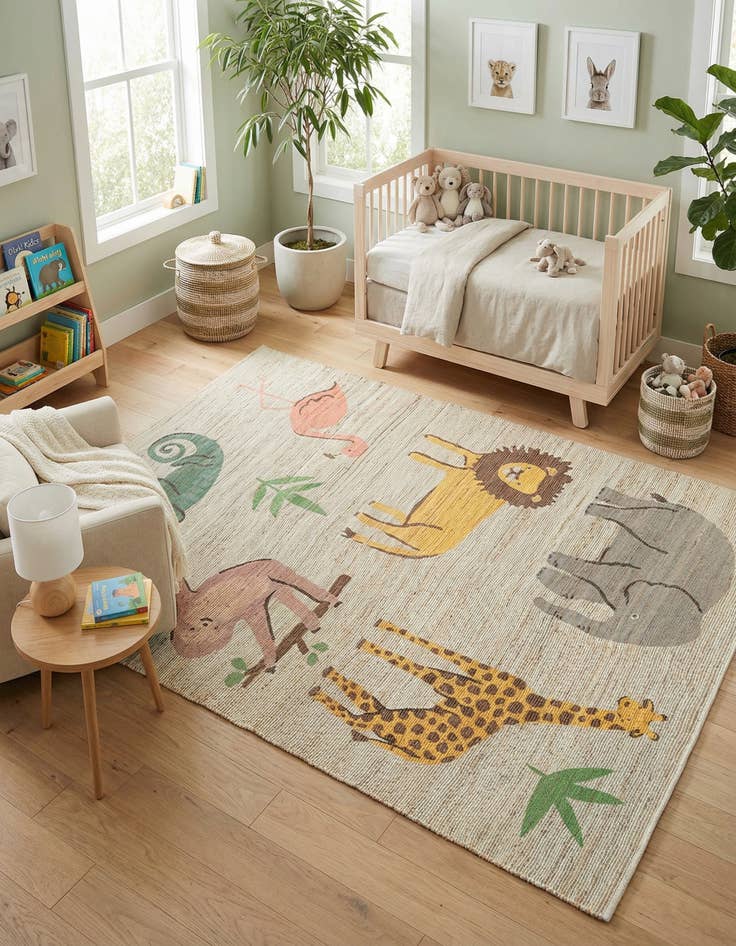 Detail image of 9' x 12'  Hand Woven Chenille Jute Rug