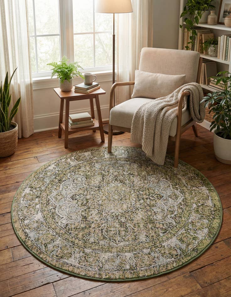 Detail image of  4' x 4' Isabella Round Rug