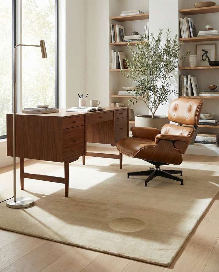 4' 7 x 6' 7 Hand Knotted Nepal Wool Rug