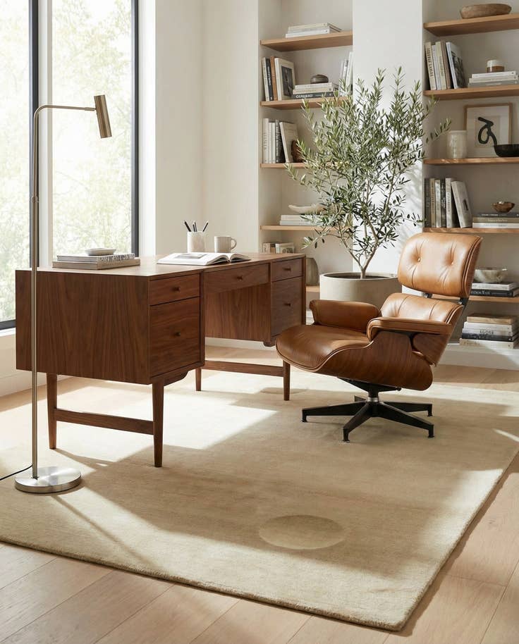 Detail image of 4' 7 x 6' 7 Hand Knotted Nepal Wool Rug