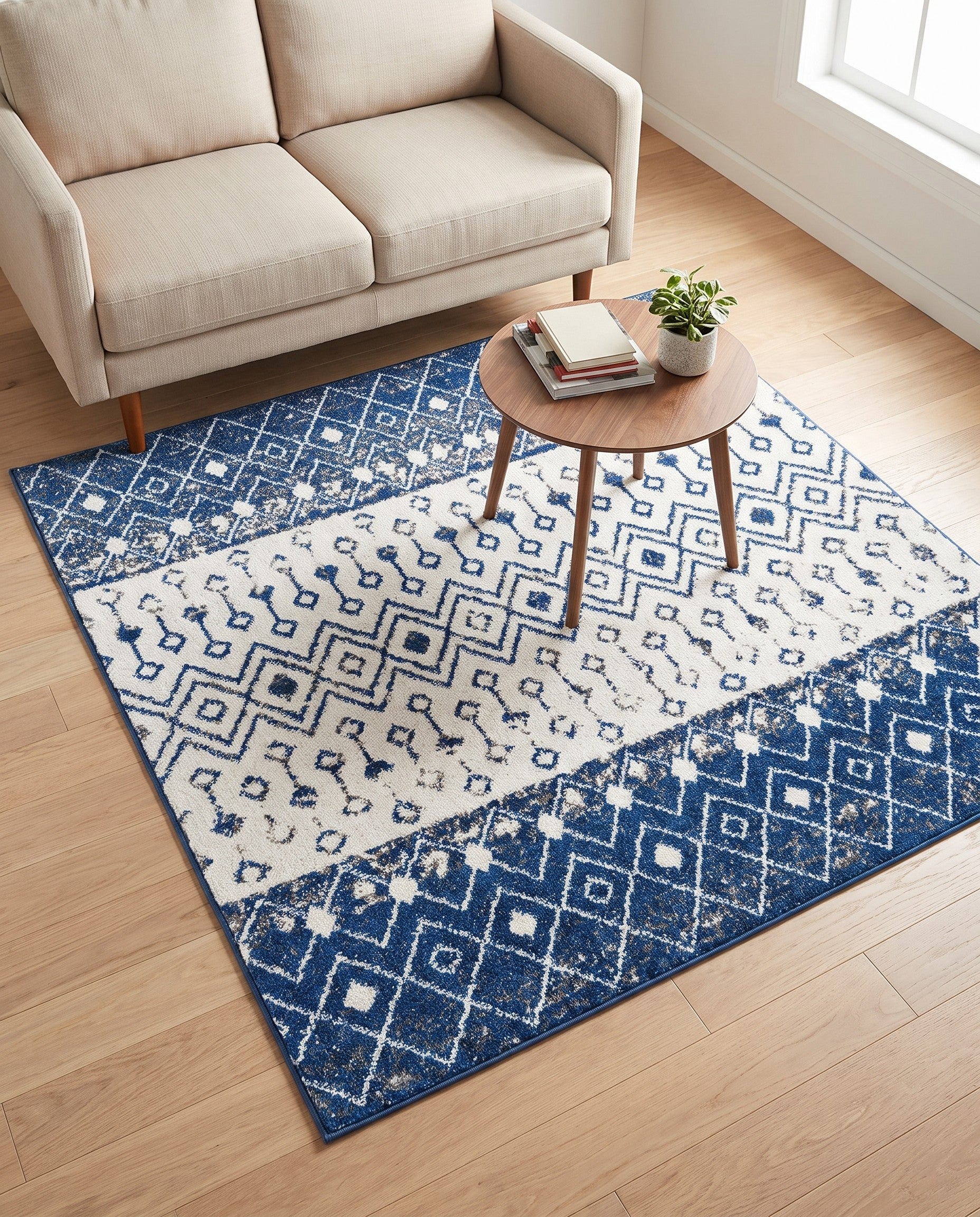 5' 3 x 5' 3 Moroccan Trellis Square Rug