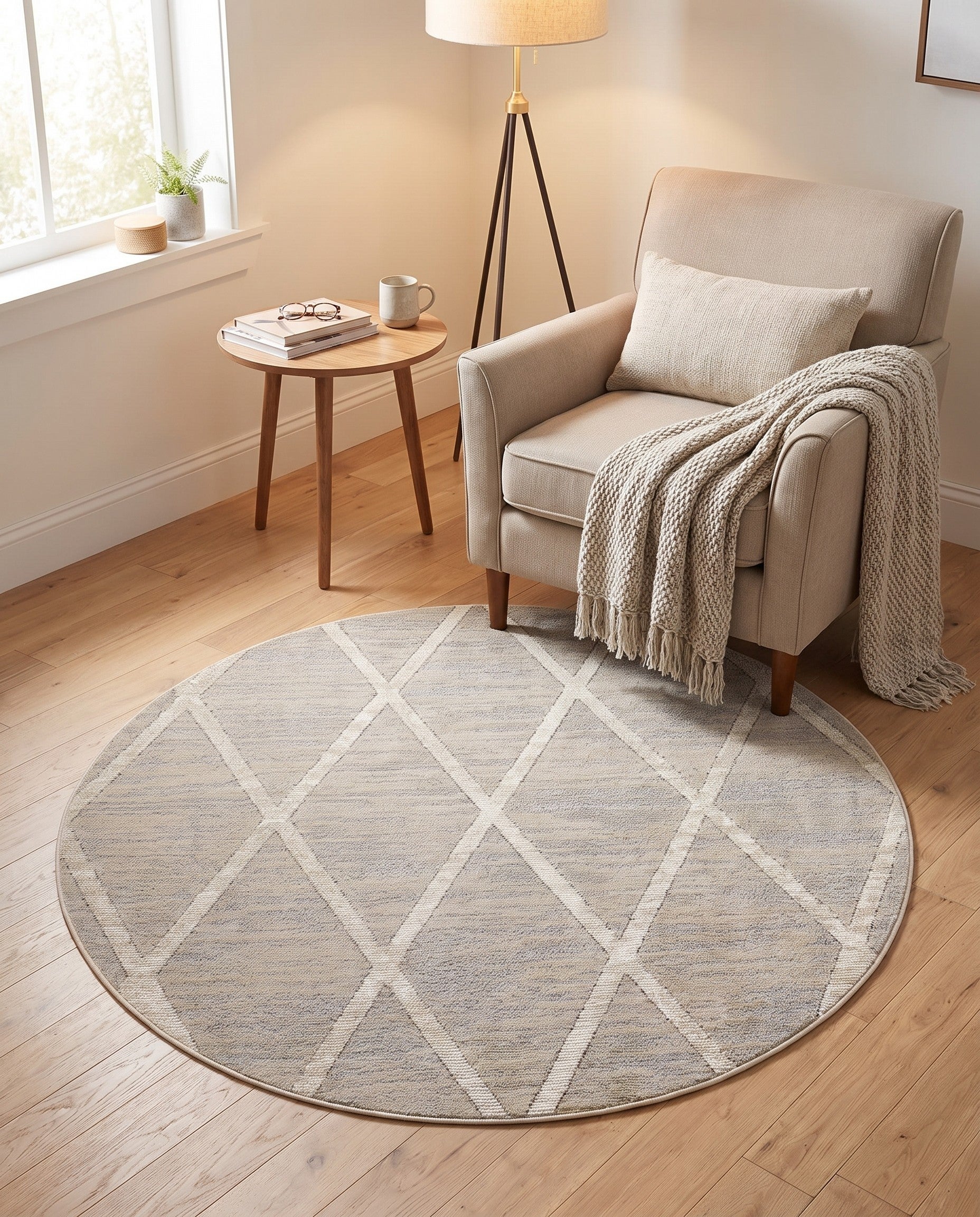 4' x 4' Starlight Round Rug