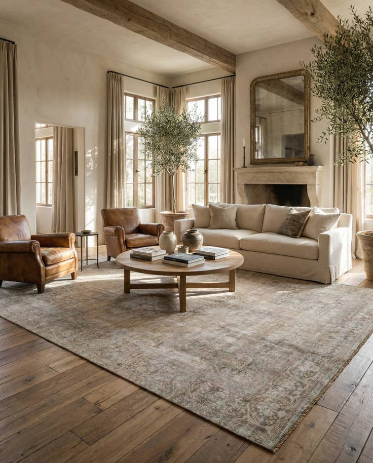 Detail image of 9' 7 x 12' 6 Hand Knotted Ultra Vintage Persian Wool Rug