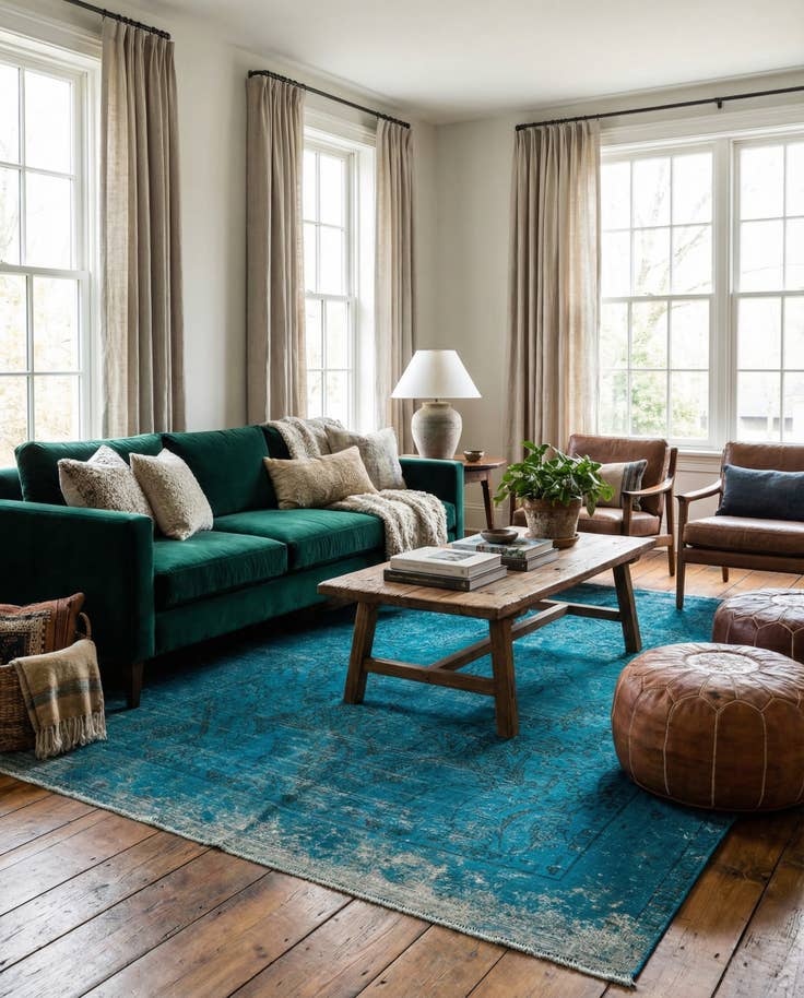 Detail image of 6' 4 x 9' 3 Hand Knotted Ultra Vintage Persian Wool Rug